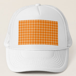 Casquette Motif diamant orange combiné STaylor