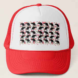 Casquette Motif drôle de chiens qui font caca pour Noël