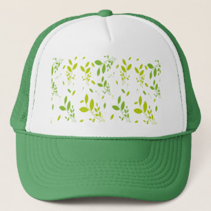 Casquette motif feuille