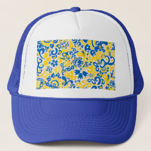 Casquette Motif folklorique aux couleurs du drapeau ukrainie