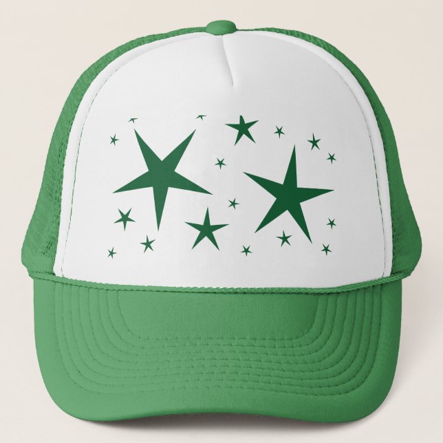 Casquette Motif Green Stars (Devant)