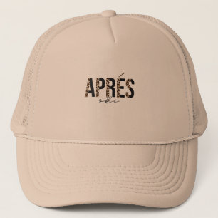 Casquette Motif imprimé léopard Après Ski