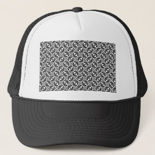 Casquette Motif noir noir noir blanc sans faille
