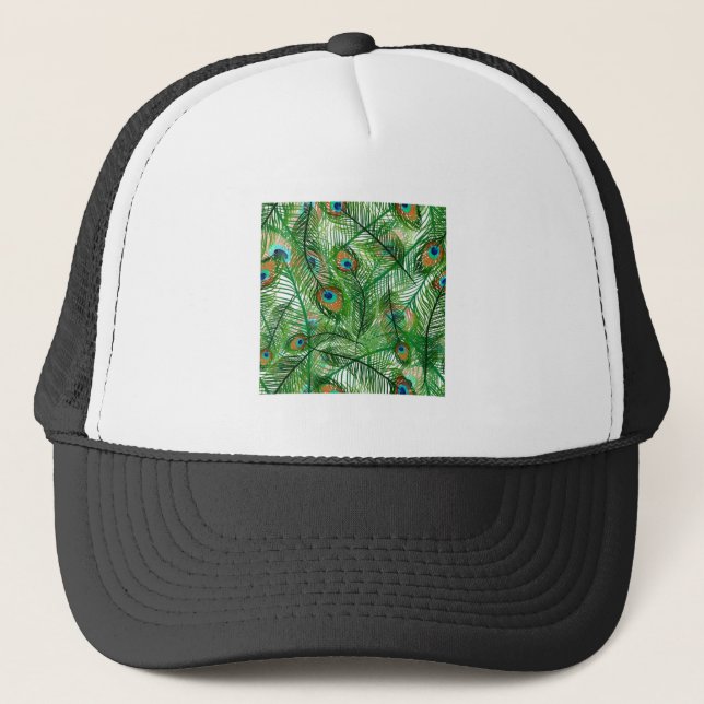 Casquette Motif Peacock plumes (Devant)