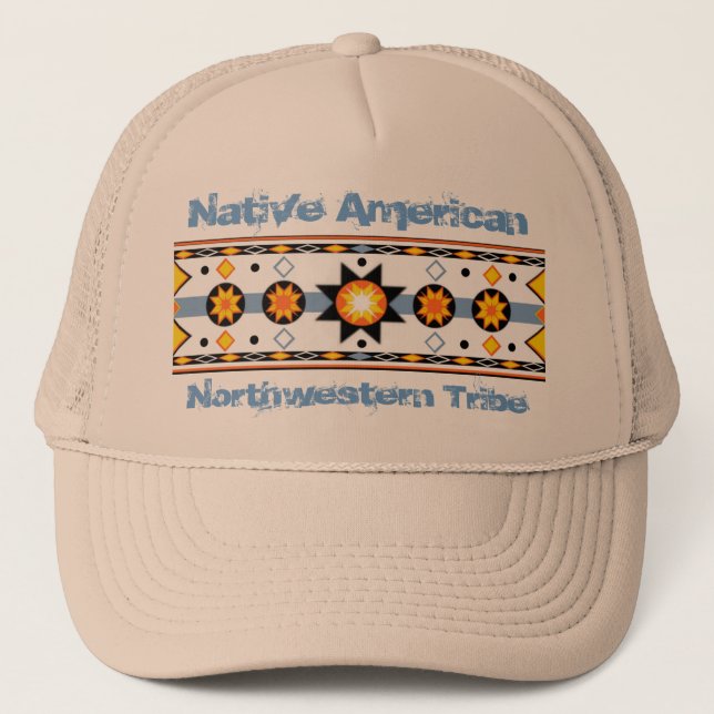 Casquette Motif Sun natif américain (Devant)