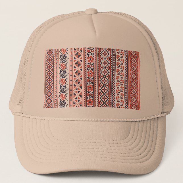 Casquette Motifs de conception de point de croix (Devant)