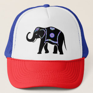 Casquette Motifs décoratifs abstraits d'éléphant animal