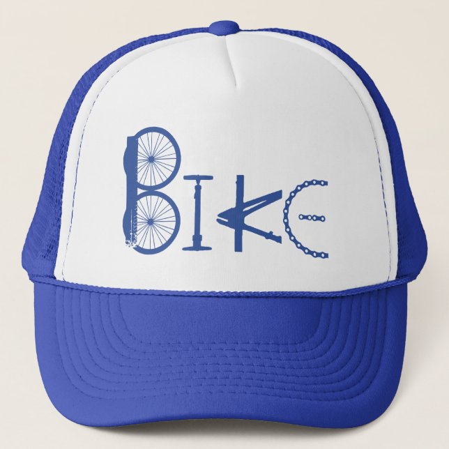 Casquette Motivation BIKE Art Word fait à partir de pièces d (Devant)