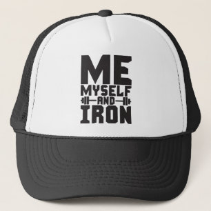 Casquette Motivation de la musculation - Moi, moi et fer