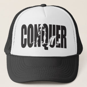Casquette Motivation du soulèvement du poids - CONQUER