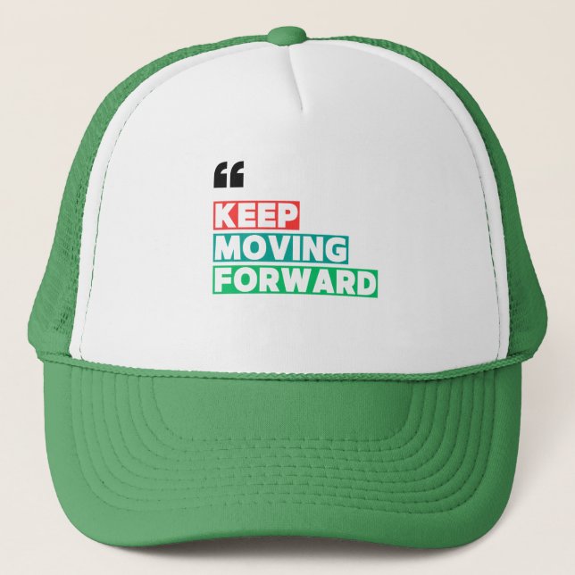 Casquette Motivationnel Continuer à avancer (Devant)