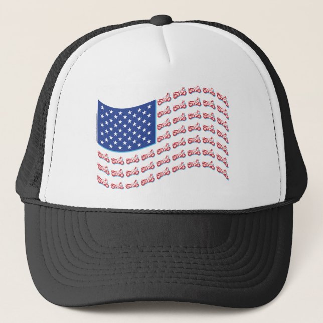 Casquette Moto-Shadow-Flag-Wave (Devant)