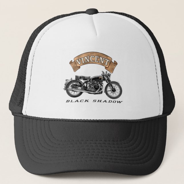 Casquette Moto Vincent Black Shadow (Devant)