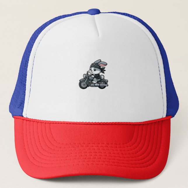 Casquette Motocyclette de lapin pour animal de compagnie amu (Devant)