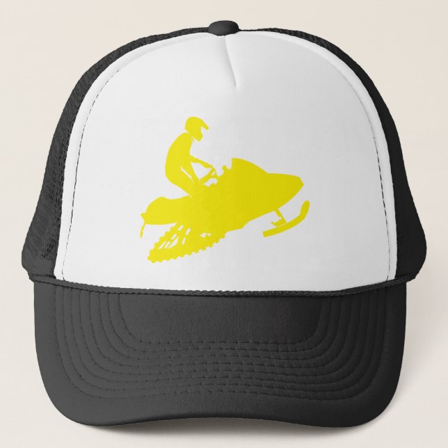 Casquette Motoneige jaune (Devant)