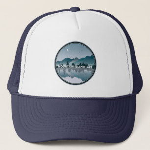 Casquette Mountain Island Lake Caroline du Nord Réflexion