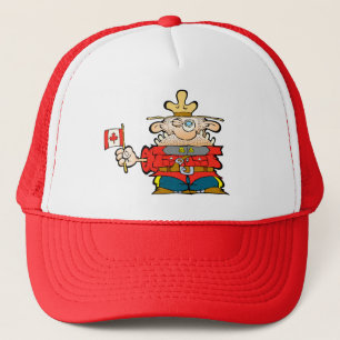 Casquette Mountie canadien avec un drapeau du Canada, hein.