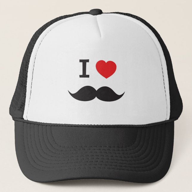Casquette Moustache d'amour (Devant)
