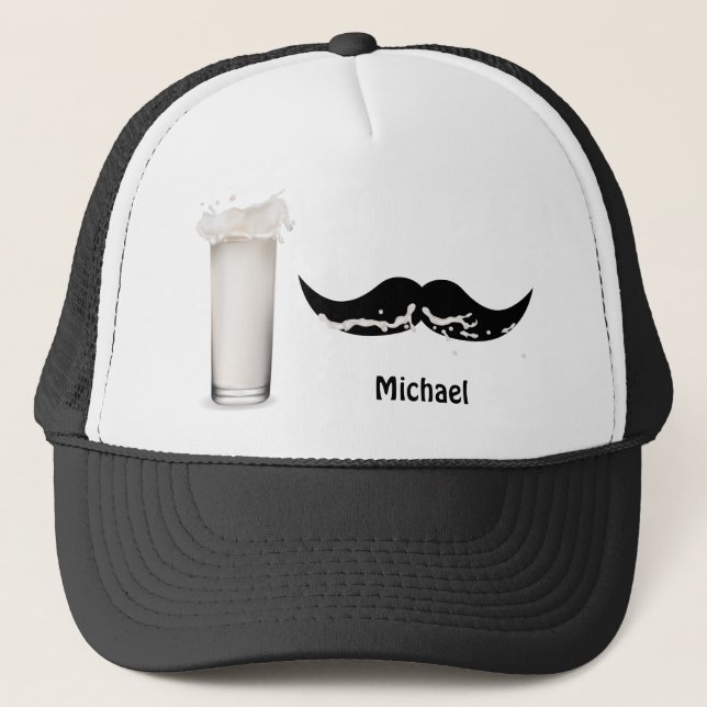 Casquette Moustache de lait personnalisée (Devant)