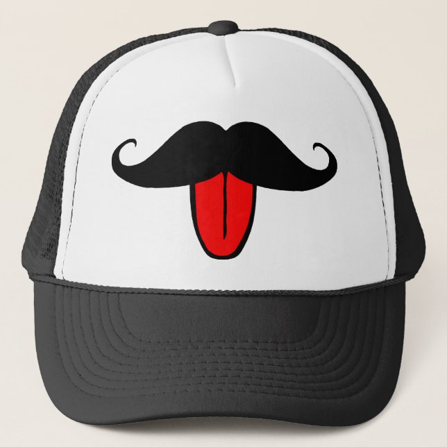 Casquette Moustache drôle (Devant)