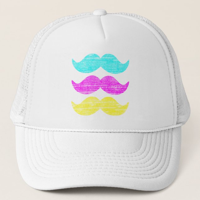 Casquette Moustaches de CMY (style d'impression (Devant)