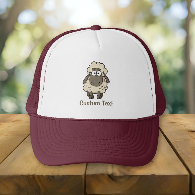 Casquette Mouton dessin animé beige (Créateur téléchargé)