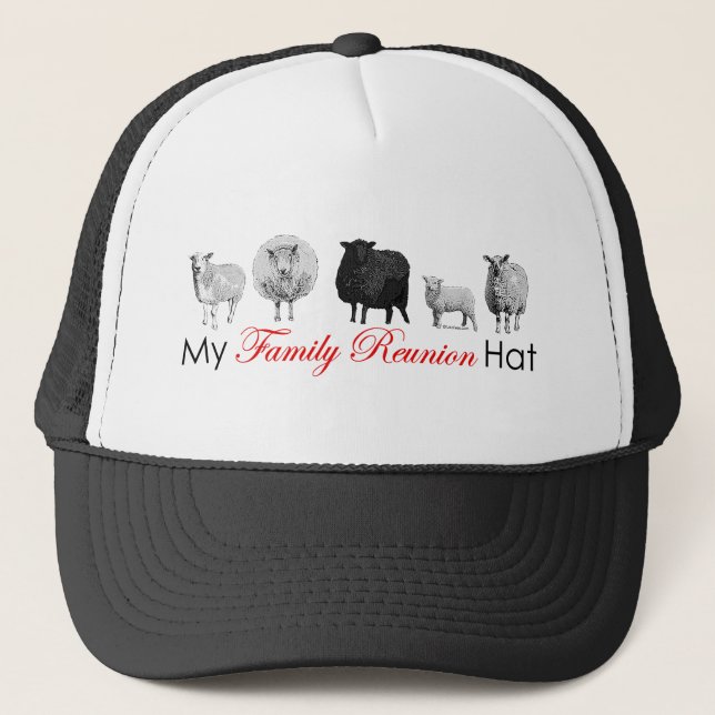 Casquette Moutons de réunion familiale (Devant)