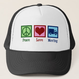 Casquette Mover Peace Love Moving Company Camion