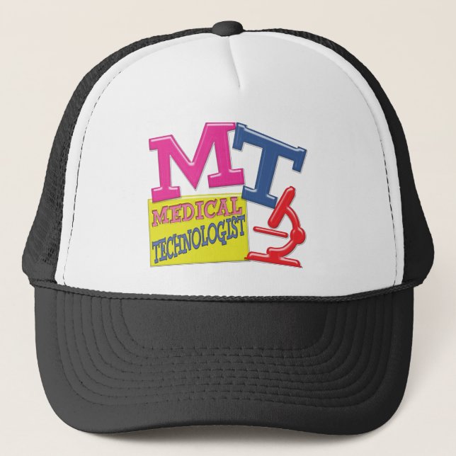CASQUETTE MT LETTRES D'ACRONYME AMUSANTE EN BLANC (Devant)