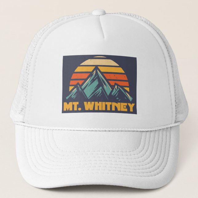 Casquette Mt. Whitney California Retro Turquoise (Devant)