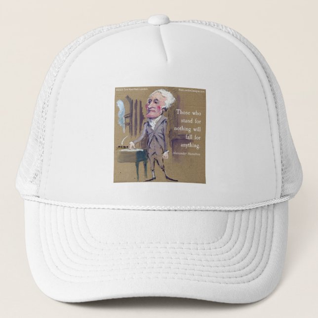 Casquette Mug Citation "Défendez quelque chose" d'Alexander  (Devant)
