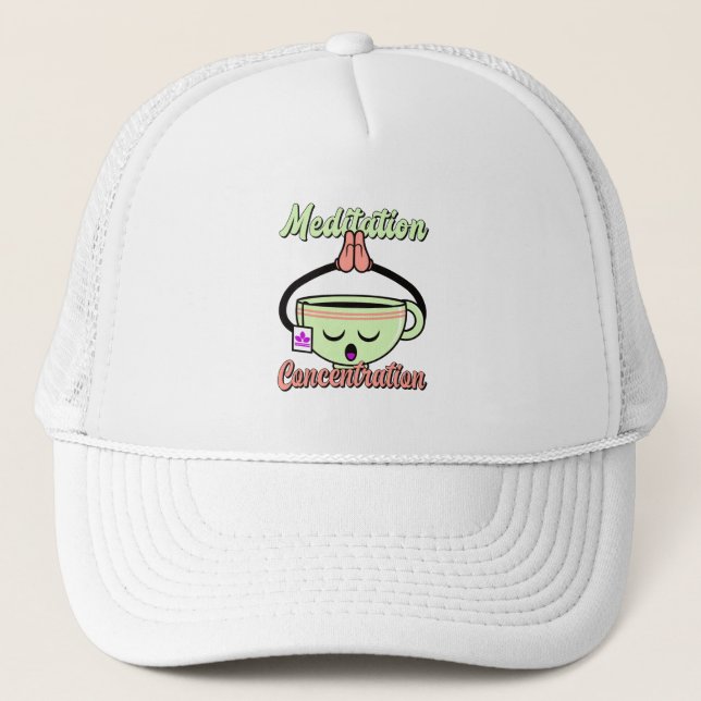 Casquette Mug de Café Mignon de Concentration de Méditation  (Devant)