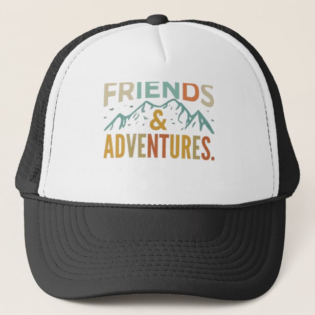 Casquette Multicolor "Amis et Aventures" (Devant)