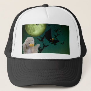 Casquette Mummy, Chauve-souris & Lune Halloween