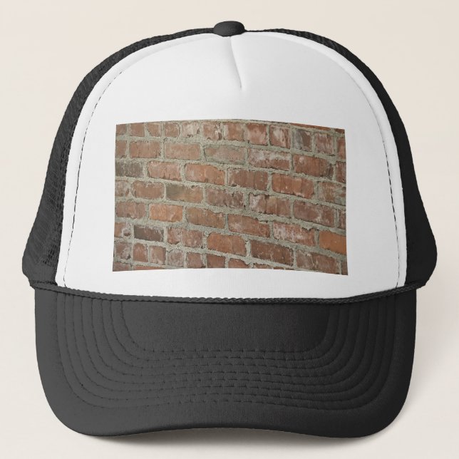 Casquette Mur de briques rouge texturisé (Devant)