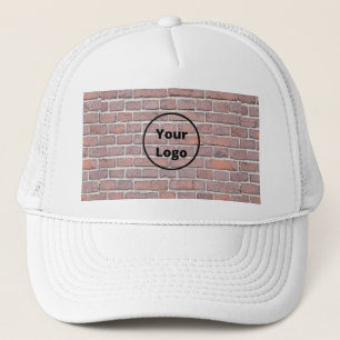 Casquette Mur en brique marron logo personnalisé