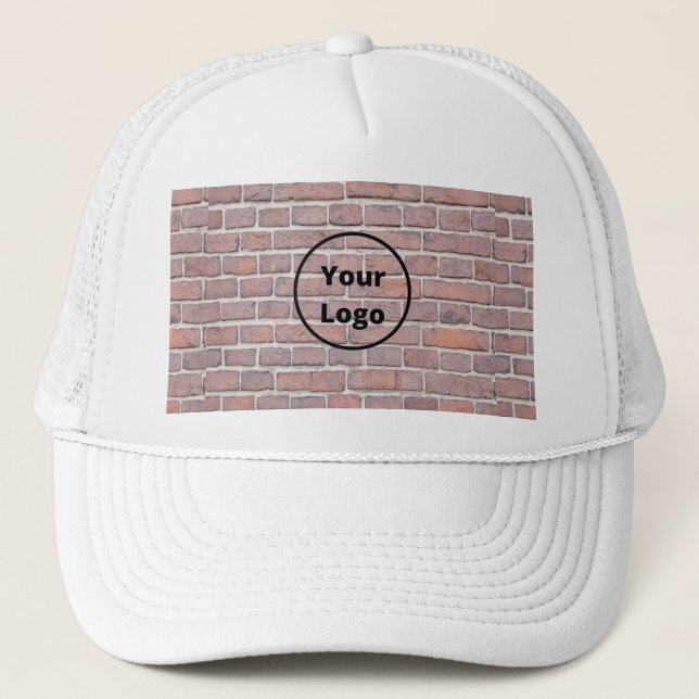 Casquette Mur en brique marron logo personnalisé (Devant)