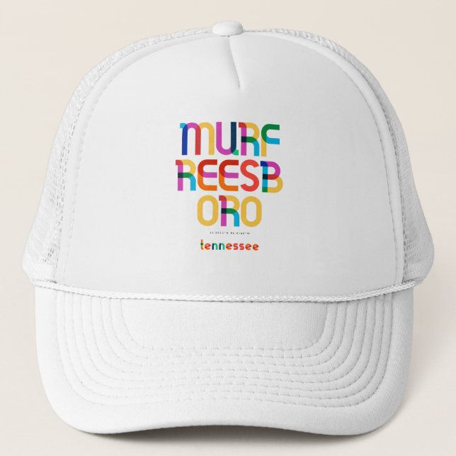 Casquette Murfreesboro Tennessee Mid Century, Pop Art, (Devant)