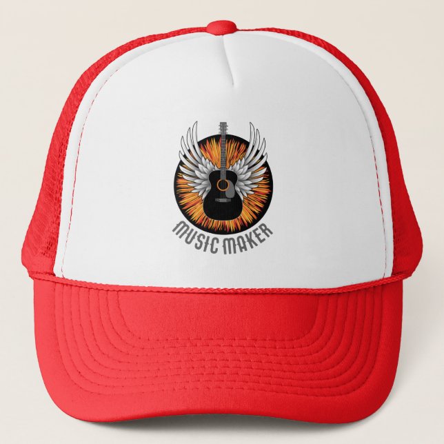 Casquette Music Maker (guitar player) (Devant)