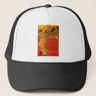 Casquette Musique Art Nouveau vintage, Opéra de La Bohême, 1