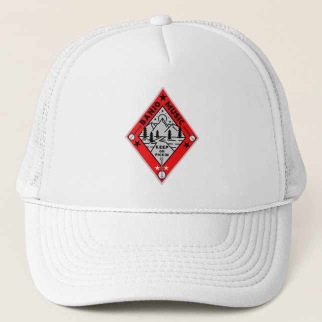 Casquette Musique Bluegrass Banjo (Devant)