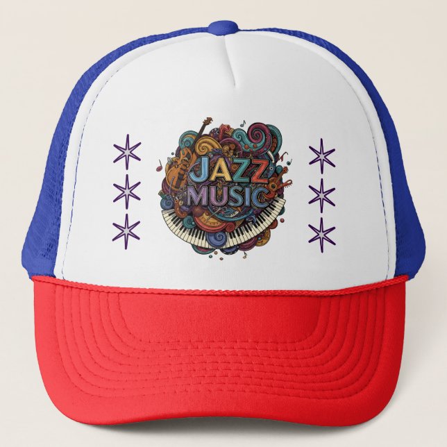 Casquette Musique jazz (Devant)