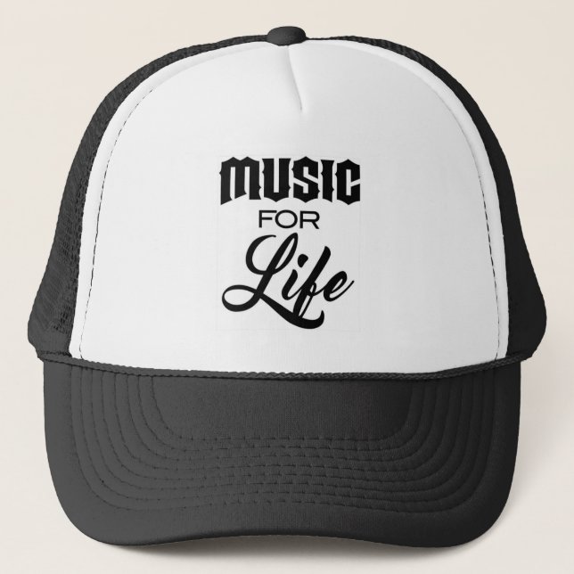 Casquette Musique pour la vie (Devant)