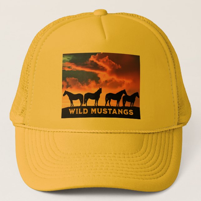 Casquette Mustangs Sauvages à l'Horizon (Devant)