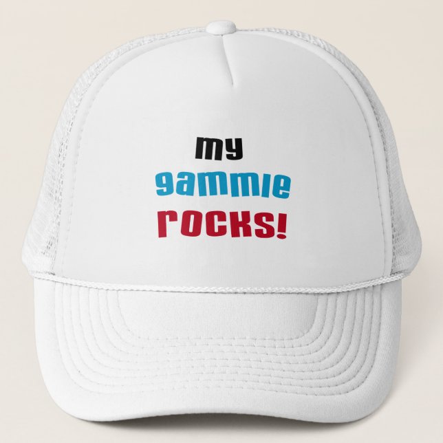 Casquette My Gammie Rocks T-shirts et cadeaux (Devant)