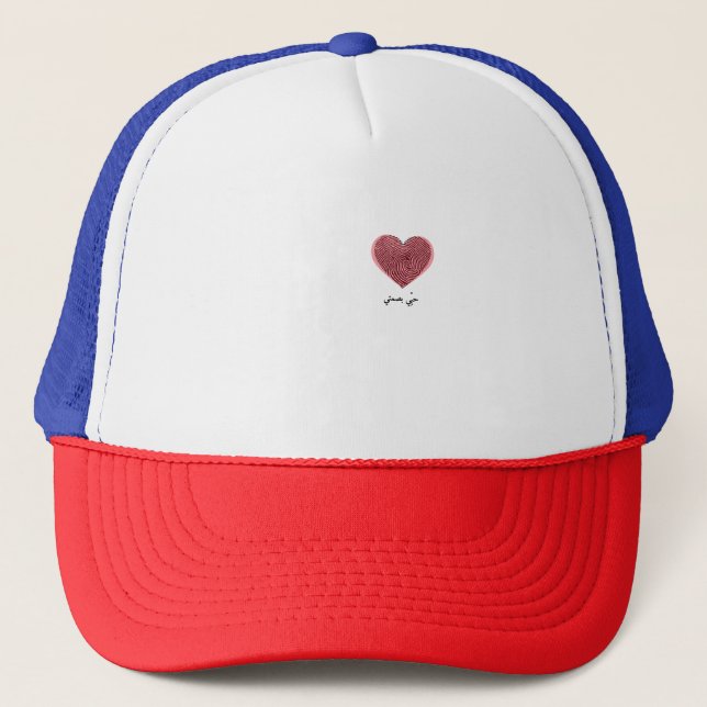 Casquette My Identity – Heart Fingerprint Design (Devant)