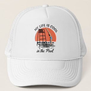 Casquette My Life is Cool in the Pool - Perfect Swim Design