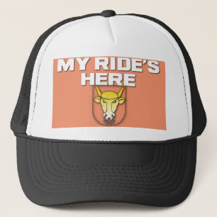 Casquette My Ride's Here Bull Riding drôle