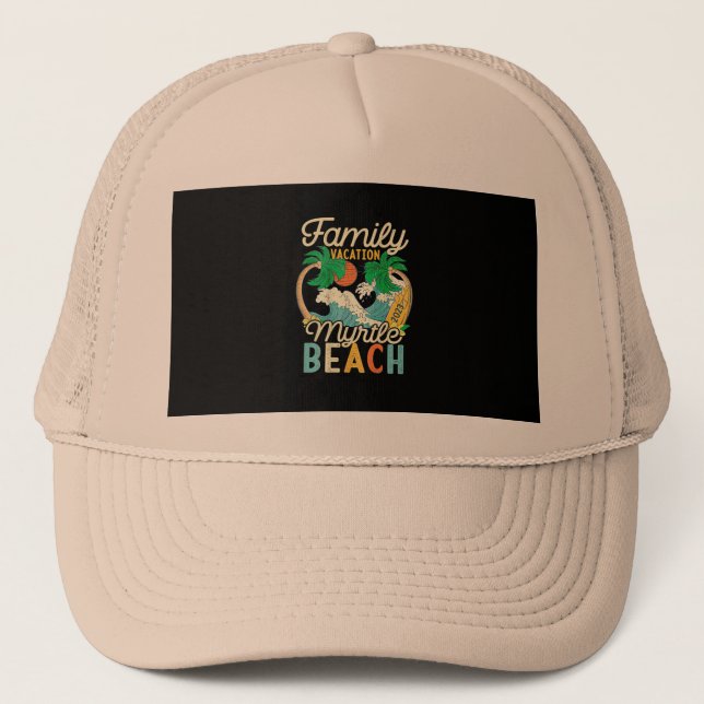Casquette Myrtle Beach Famille Vacation 2023 Correspondant R (Devant)