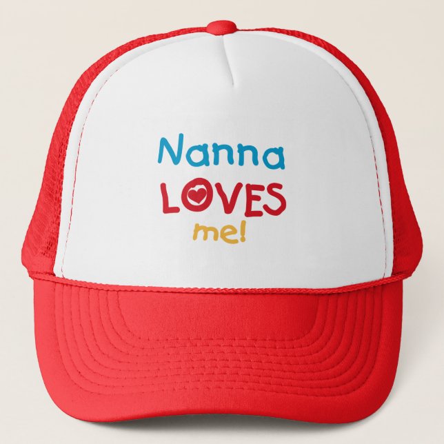 Casquette Nanna aime mes t-shirts et cadeaux (Devant)